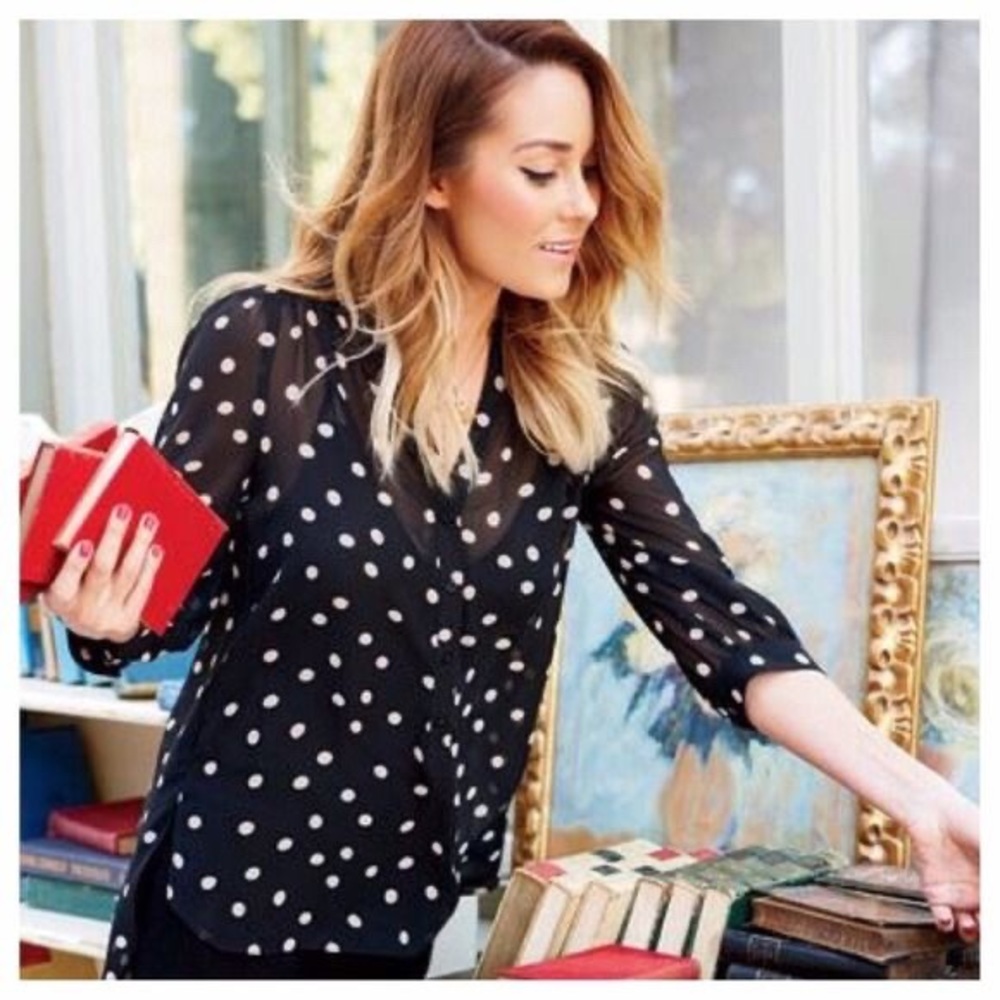 Polka dot blouse